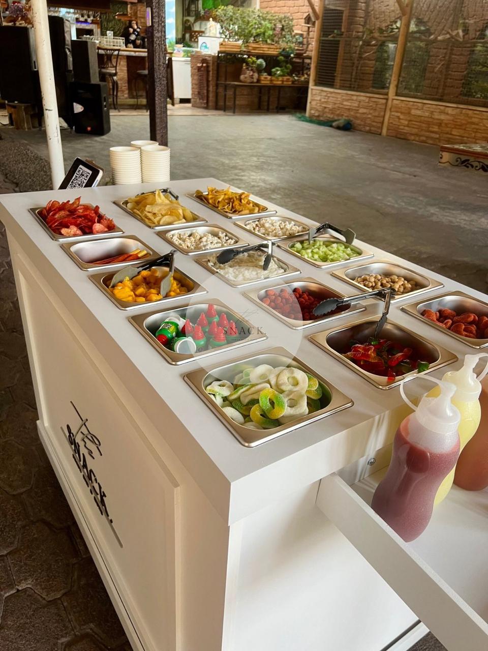 Barra gastronómica The Snack en evento